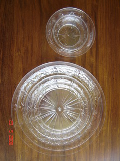 Low duty clear injected plates and bowls