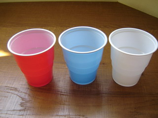 2 color PP cups