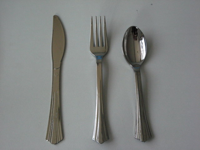 Silver stripe cutlery