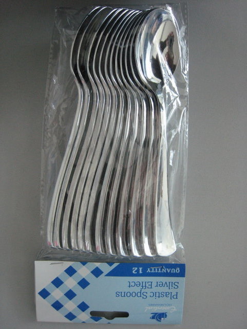 Silver bright spoons