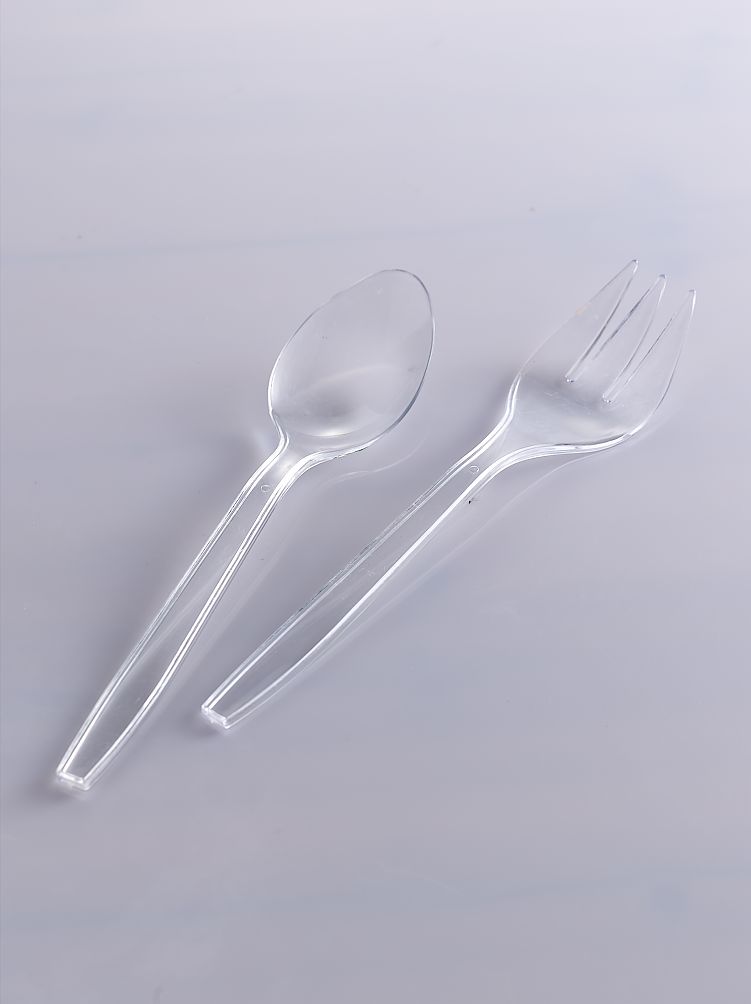 Serving spoon and fork
